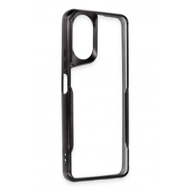 Mey İthalat®  Realme 12 Lite Kılıf Boyi Silikon Kapak - Siyah
