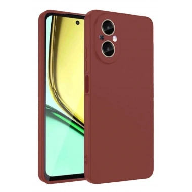 Mey İthalat®  Realme 12 Lite Kılıf First Silikon - Bordo