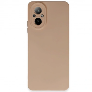 Mey İthalat®  Realme 12 Lite Kılıf Nano içi Kadife Silikon - Pudra