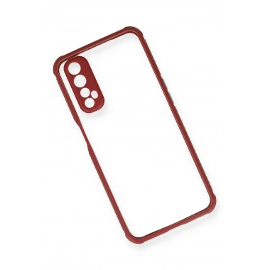 Mey İthalat® Realme 7 Kılıf Miami Şeffaf Silikon - Fuşya