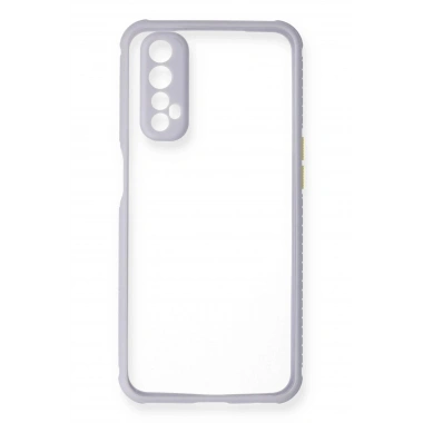 Mey İthalat®  Realme 7 Kılıf Miami Şeffaf Silikon - Lila