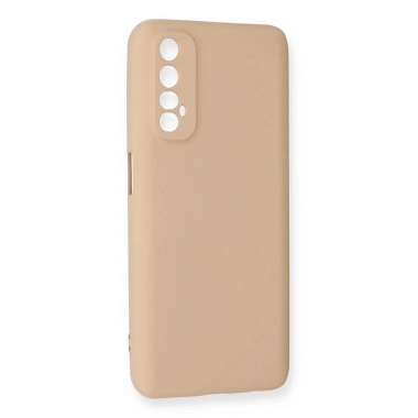 Mey İthalat®  Realme 7 Kılıf Nano içi Kadife Silikon - Pudra