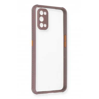 Mey İthalat®  Realme 7 Pro Kılıf Miami Şeffaf Silikon - Açık Mor