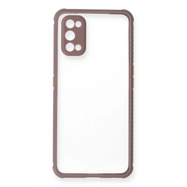 Mey İthalat®  Realme 7 Pro Kılıf Miami Şeffaf Silikon - Açık Mor