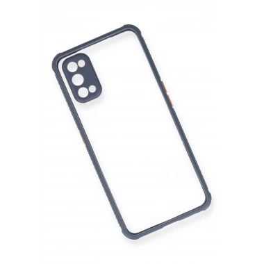 Mey İthalat® Realme 7 Pro Kılıf Miami Şeffaf Silikon - Gri