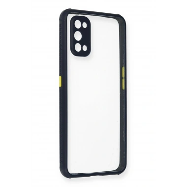 Mey İthalat® Realme 7 Pro Kılıf Miami Şeffaf Silikon - Lacivert