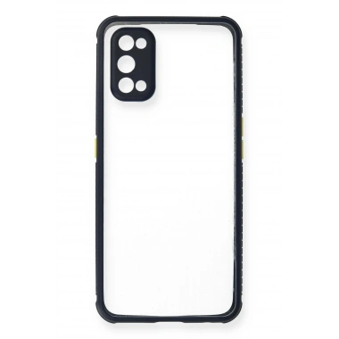 Mey İthalat® Realme 7 Pro Kılıf Miami Şeffaf Silikon - Lacivert