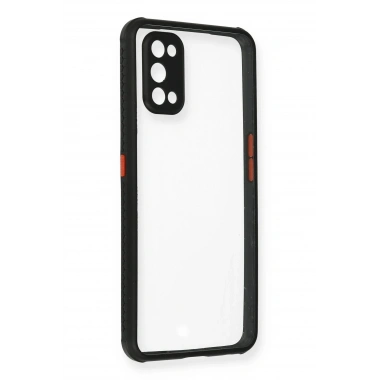 Mey İthalat®  Realme 7 Pro Kılıf Miami Şeffaf Silikon - Siyah
