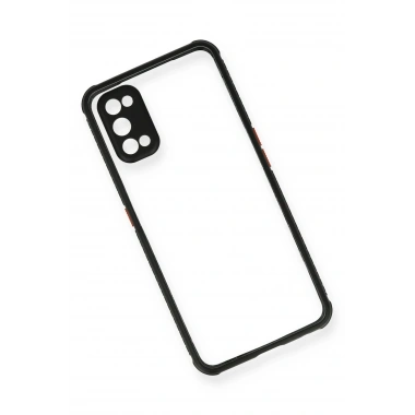 Mey İthalat®  Realme 7 Pro Kılıf Miami Şeffaf Silikon - Siyah