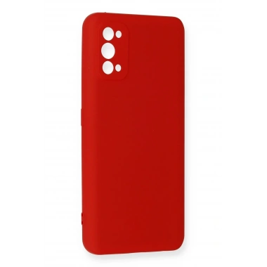 Mey İthalat®  Realme 7 Pro Kılıf Nano içi Kadife Silikon - Kırmızı