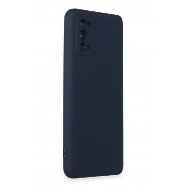 Mey İthalat®  Realme 7 Pro Kılıf Nano içi Kadife Silikon - Lacivert