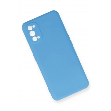 Mey İthalat®  Realme 7 Pro Kılıf Nano içi Kadife Silikon - Mavi