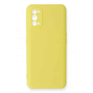 Mey İthalat®  Realme 7 Pro Kılıf Nano içi Kadife Silikon - Sarı