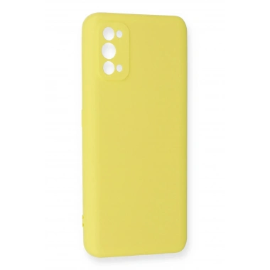 Mey İthalat®  Realme 7 Pro Kılıf Nano içi Kadife Silikon - Sarı