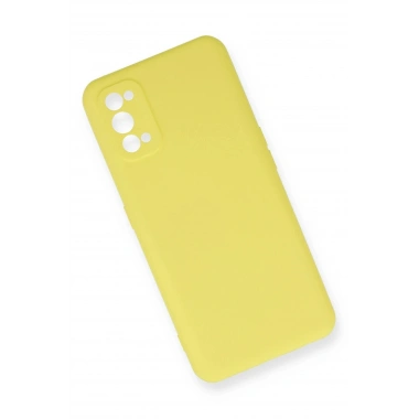 Mey İthalat®  Realme 7 Pro Kılıf Nano içi Kadife Silikon - Sarı