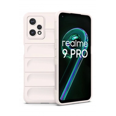 Mey İthalat®  Realme 9 Pro 5G Kılıf Optimum Silikon - Krem