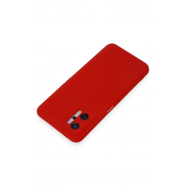 Mey İthalat®  Realme 9i 4G Kılıf Nano içi Kadife Silikon - Kırmızı