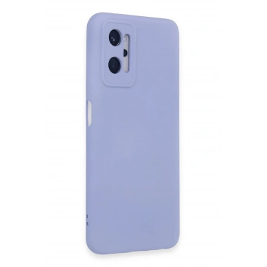Mey İthalat®  Realme 9i 4G Kılıf Nano içi Kadife Silikon - Lila
