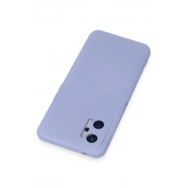 Mey İthalat®  Realme 9i 4G Kılıf Nano içi Kadife Silikon - Lila