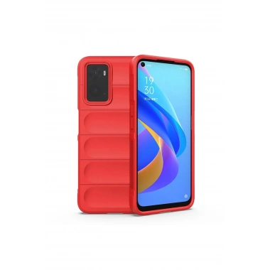 Mey İthalat®  Realme 9i 4G Kılıf Optimum Silikon - Kırmızı