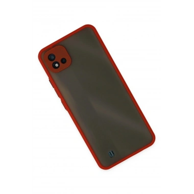 Mey İthalat®  Realme C11 2021 Kılıf Montreal Silikon Kapak - Kırmızı
