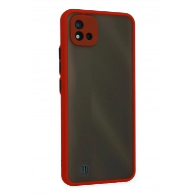 Mey İthalat®  Realme C11 2021 Kılıf Montreal Silikon Kapak - Kırmızı