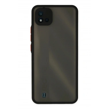 Mey İthalat®  Realme C11 2021 Kılıf Montreal Silikon Kapak - Siyah
