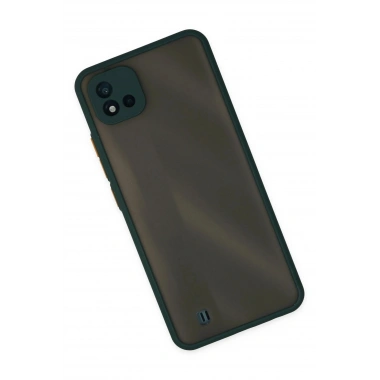 Mey İthalat®  Realme C11 2021 Kılıf Montreal Silikon Kapak - Yeşil