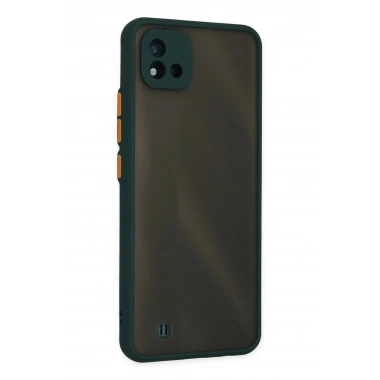 Mey İthalat®  Realme C11 2021 Kılıf Montreal Silikon Kapak - Yeşil