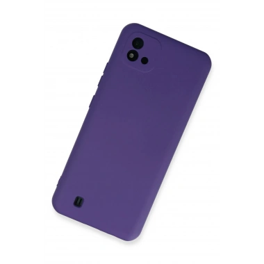 Mey İthalat®  Realme C11 2021 Kılıf Nano içi Kadife Silikon - Mor