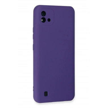 Mey İthalat®  Realme C11 2021 Kılıf Nano içi Kadife Silikon - Mor