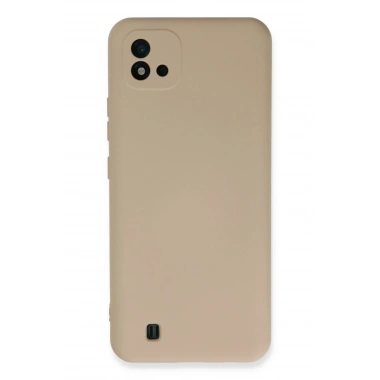 Mey İthalat®  Realme C11 2021 Kılıf Nano içi Kadife Silikon - Pudra