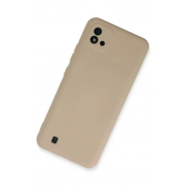 Mey İthalat®  Realme C11 2021 Kılıf Nano içi Kadife Silikon - Pudra