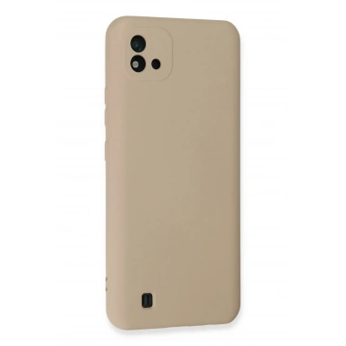 Mey İthalat®  Realme C11 2021 Kılıf Nano içi Kadife Silikon - Pudra