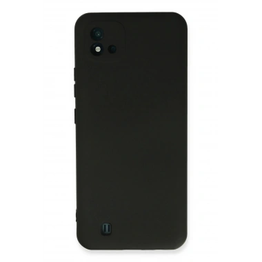 Mey İthalat®  Realme C11 2021 Kılıf Nano içi Kadife Silikon - Siyah
