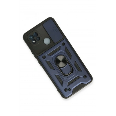 Mey İthalat®  Realme C11 2021 Kılıf Pars Lens Yüzüklü Silikon - Lacivert