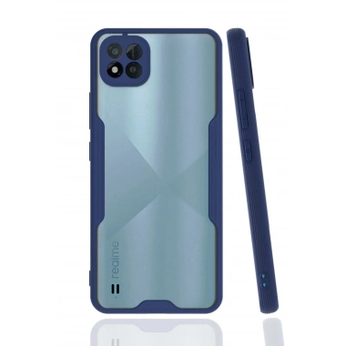 Mey İthalat®  Realme C11 2021 Kılıf Platin Silikon - Lacivert