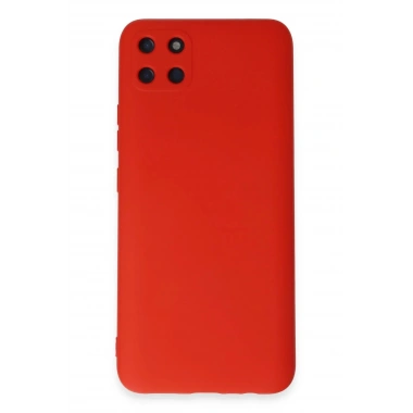 Mey İthalat®  Realme C11 Kılıf Nano içi Kadife Silikon - Kırmızı