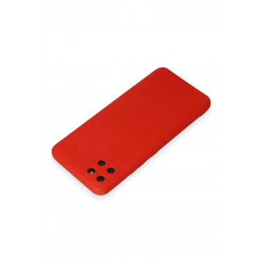Mey İthalat®  Realme C11 Kılıf Nano içi Kadife Silikon - Kırmızı