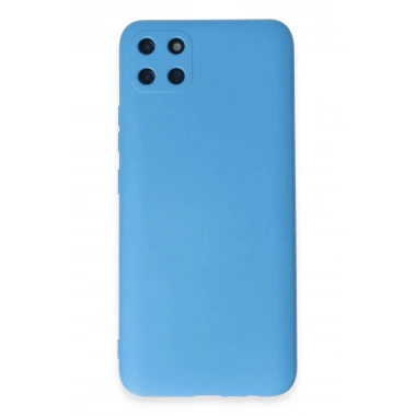 Mey İthalat®  Realme C11 Kılıf Nano içi Kadife Silikon - Mavi