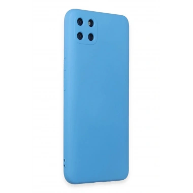 Mey İthalat®  Realme C11 Kılıf Nano içi Kadife Silikon - Mavi