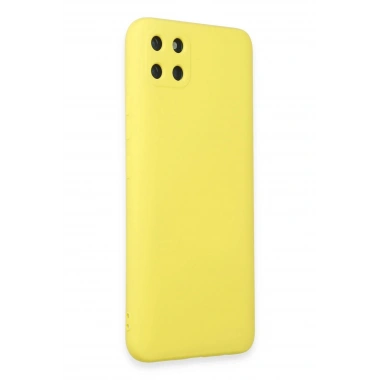 Mey İthalat®  Realme C11 Kılıf Nano içi Kadife Silikon - Sarı