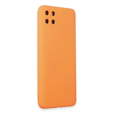 Mey İthalat®  Realme C11 Kılıf Nano içi Kadife Silikon - Turuncu