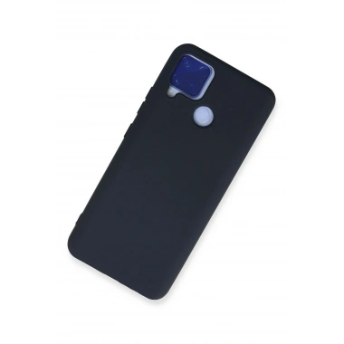 Mey İthalat®  Realme C15 Kılıf Nano içi Kadife Silikon - Lacivert