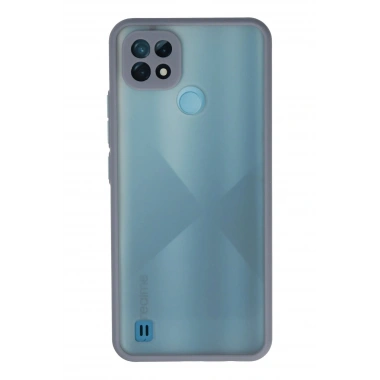 Mey İthalat®  Realme C21 Kılıf Montreal Silikon Kapak - Gri