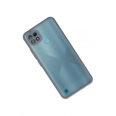 Mey İthalat®  Realme C21 Kılıf Montreal Silikon Kapak - Gri