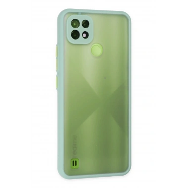 Mey İthalat®  Realme C21 Kılıf Montreal Silikon Kapak - Turkuaz