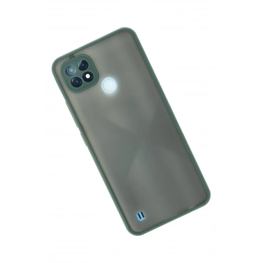Mey İthalat®  Realme C21 Kılıf Montreal Silikon Kapak - Yeşil