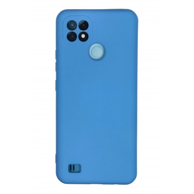 Mey İthalat®  Realme C21 Kılıf Nano içi Kadife Silikon - Mavi