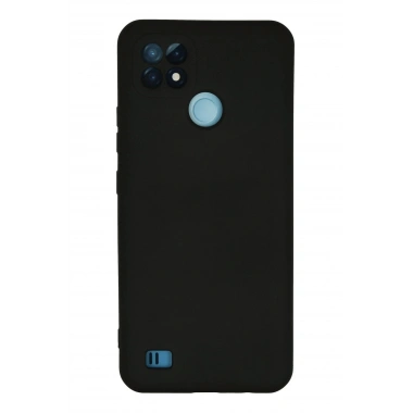 Mey İthalat®  Realme C21 Kılıf Nano içi Kadife Silikon - Siyah